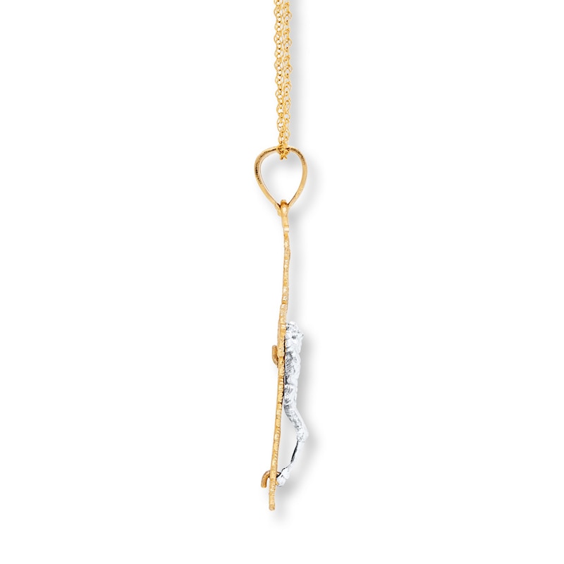 Main Image 2 of Crucifix Necklace 10K Yellow Gold 18&quot;