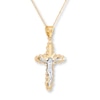 Thumbnail Image 3 of Crucifix Necklace 10K Yellow Gold 18&quot;