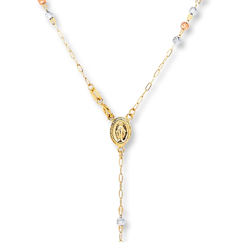 Rosary 10K Yellow Gold 22"