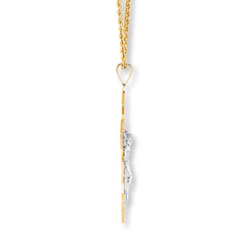 Main Image 2 of Crucifix Necklace 10K Yellow Gold 22&quot;