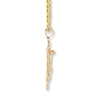 Men's Cross Anchor Necklace 10K Yellow Gold 22"