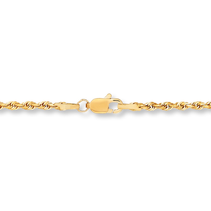 Main Image 3 of Cross Anchor Necklace 10K Yellow Gold 22&quot;