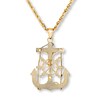 Thumbnail Image 4 of Cross Anchor Necklace 10K Yellow Gold 22&quot;