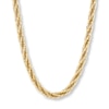 Thumbnail Image 0 of Twisted Hollow Link Chain Necklace 10K Yellow Gold 20"
