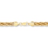 Thumbnail Image 2 of Twisted Link Chain Necklace Hollow 10K Yellow Gold 20&quot;