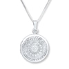 Thumbnail Image 1 of &quot;It's a Beautiful Life&quot; Locket Necklace Sterling Silver 18&quot;
