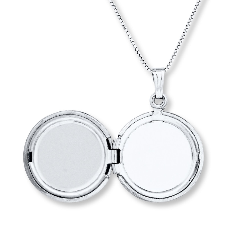 Main Image 3 of &quot;It's a Beautiful Life&quot; Locket Necklace Sterling Silver 18&quot;
