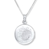 Thumbnail Image 3 of "It's a Beautiful Life" Locket Necklace Sterling Silver 18"