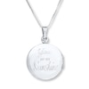Thumbnail Image 3 of "You Are My Sunshine" Locket Necklace Sterling Silver 18"