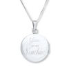 Thumbnail Image 4 of &quot;You Are My Sunshine&quot; Locket Necklace Sterling Silver 18&quot;