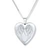 Thumbnail Image 0 of "Forever in My Heart" Locket Necklace Sterling Silver 18"