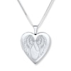 Thumbnail Image 1 of &quot;Forever in My Heart&quot; Locket Necklace Sterling Silver 18&quot;