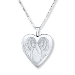 &quot;Forever in My Heart&quot; Locket Necklace Sterling Silver 18&quot;
