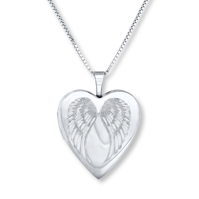 Main Image 1 of &quot;Forever in My Heart&quot; Locket Necklace Sterling Silver 18&quot;