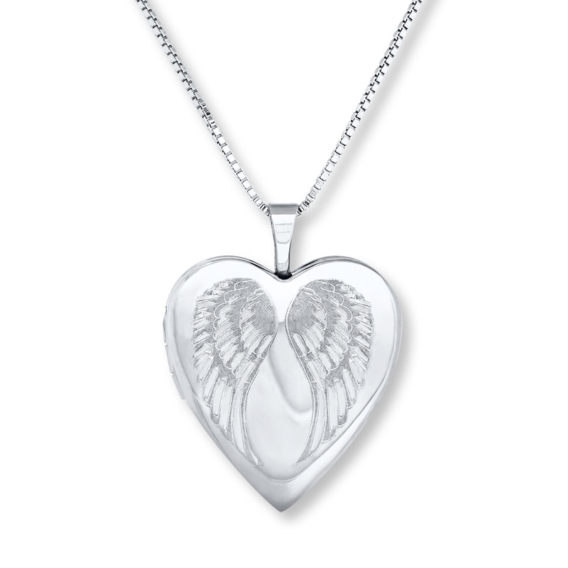 Heart Locket Pendant Necklace in Sterling Silver (18)