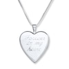 Thumbnail Image 3 of "Forever in My Heart" Locket Necklace Sterling Silver 18"