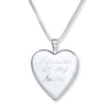 Thumbnail Image 4 of &quot;Forever in My Heart&quot; Locket Necklace Sterling Silver 18&quot;