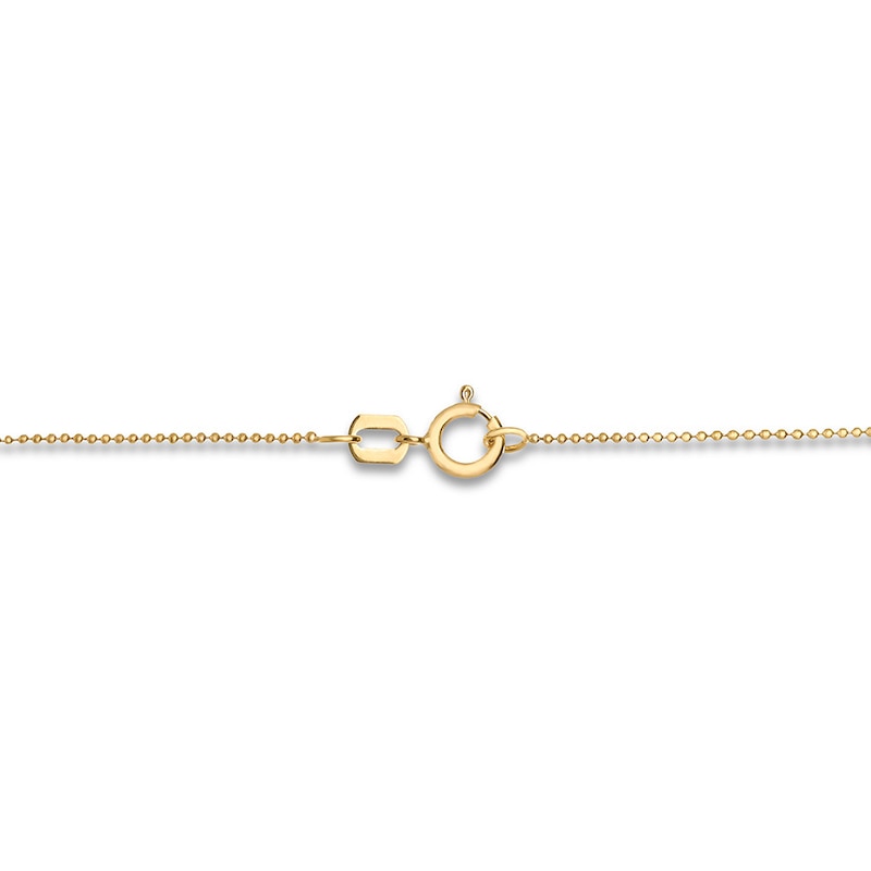 Main Image 2 of Triple Strand Station Necklace 14K Yellow Gold 17&quot;