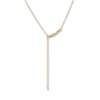 Thumbnail Image 2 of Dangle Station Necklace 14K Yellow Gold 18"
