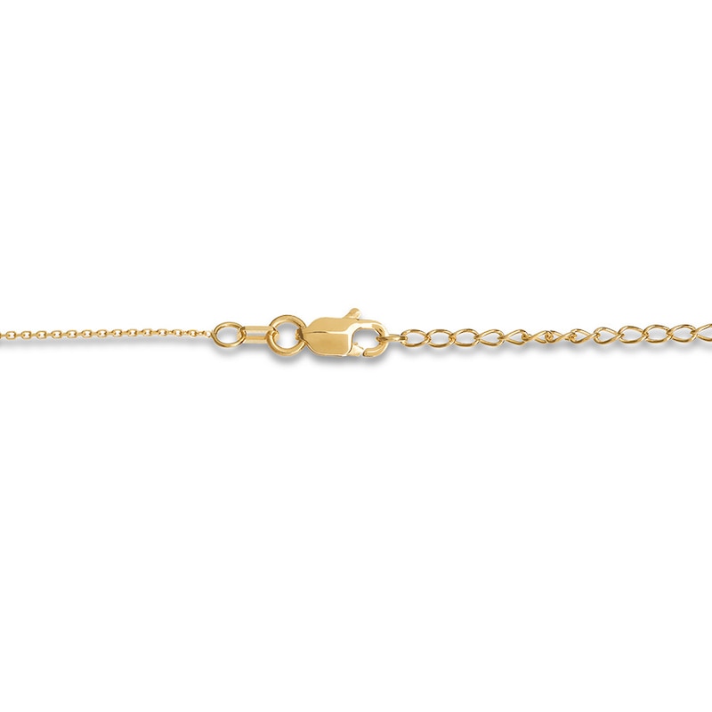 Horseshoe Necklace 14K Yellow Gold 18"