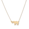 Thumbnail Image 0 of Elephant Necklace 14K Yellow Gold 18"