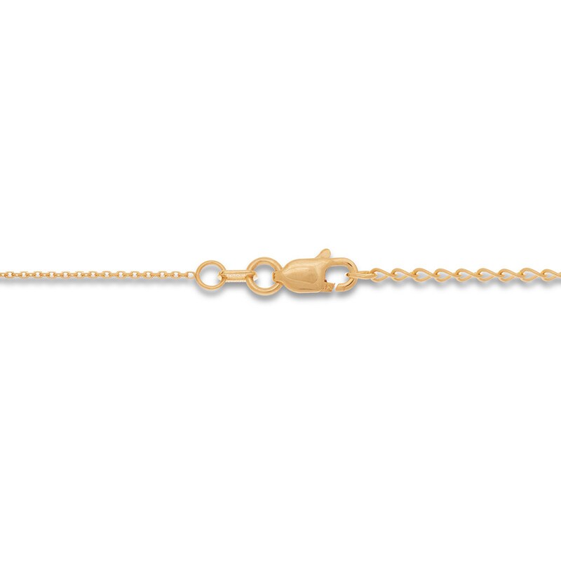 Main Image 2 of Elephant Necklace 14K Yellow Gold 18&quot;