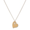 Thumbnail Image 1 of Heart Paw Print Necklace 14K Yellow Gold 18&quot;