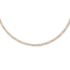 Thumbnail Image 1 of Figaro Choker Necklace Semi-Solid 14K Yellow Gold 16&quot;