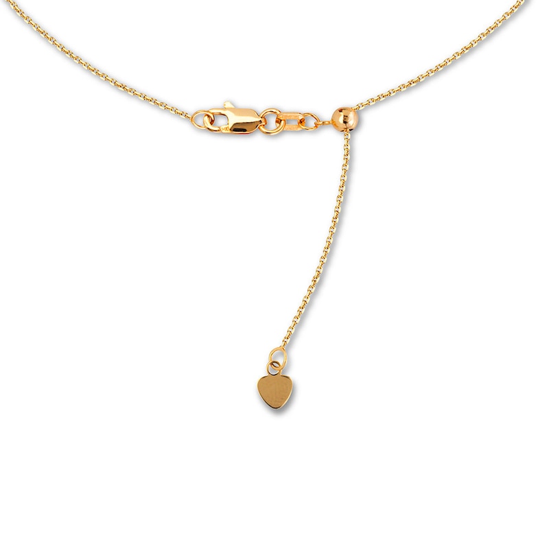 Semi-Solid Figaro Choker Necklace 14K Yellow Gold 16"