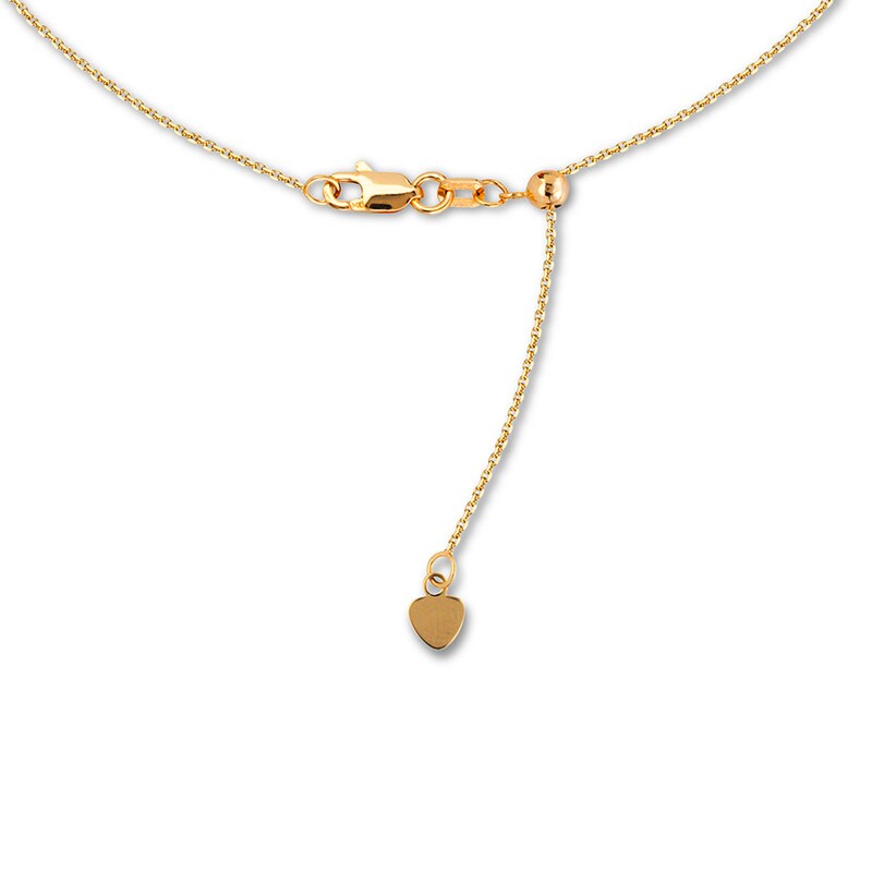Main Image 2 of Figaro Choker Necklace Semi-Solid 14K Yellow Gold 16&quot;
