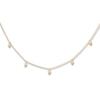 Thumbnail Image 1 of Dangle Bead Choker Necklace 14K Yellow Gold 16&quot;