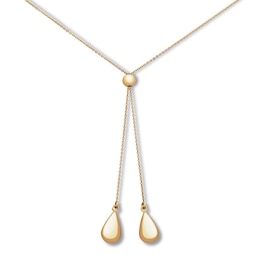 Bolo Necklace 10K Yellow Gold 28&quot;