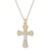 Thumbnail Image 0 of Crucifix Necklace 10K Two-Tone Gold 18"