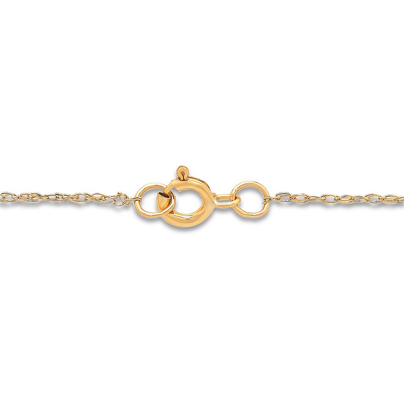 Main Image 2 of Crucifix Necklace 10K Two-Tone Gold 18&quot;