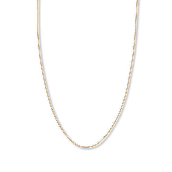 Snake Chain Hollow 14K Yellow Gold 16"