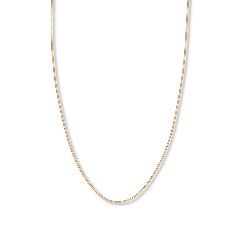 Main Image 1 of Snake Chain Hollow 14K Yellow Gold 16&quot;