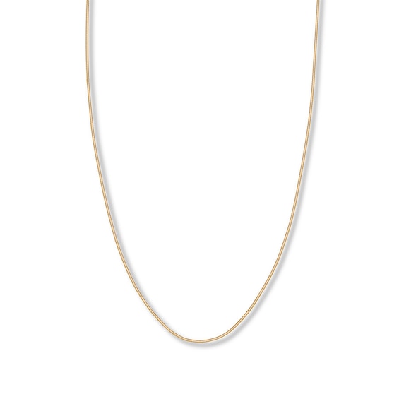 Snake Chain Hollow 14K Yellow Gold 18"