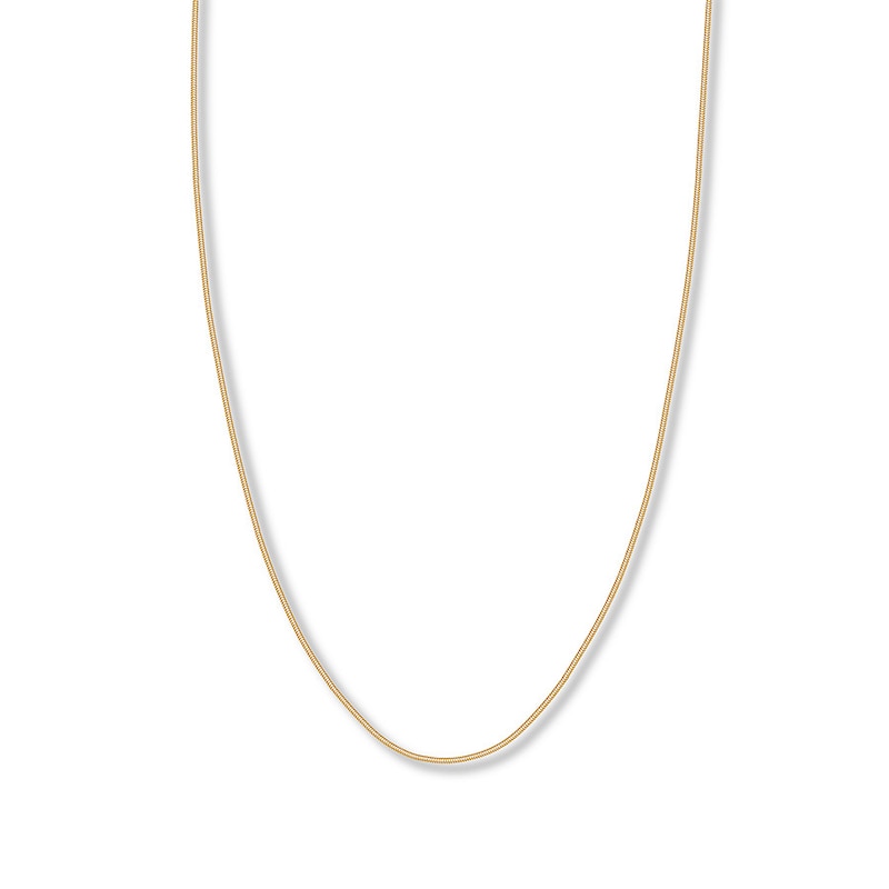 Main Image 1 of Snake Chain Hollow 14K Yellow Gold 18&quot;