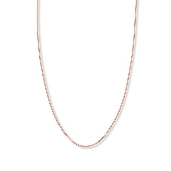 Snake Chain Hollow 14K Rose Gold 18"