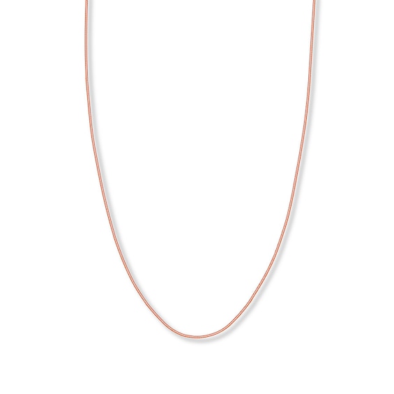 Snake Chain Hollow 14K Rose Gold 24"