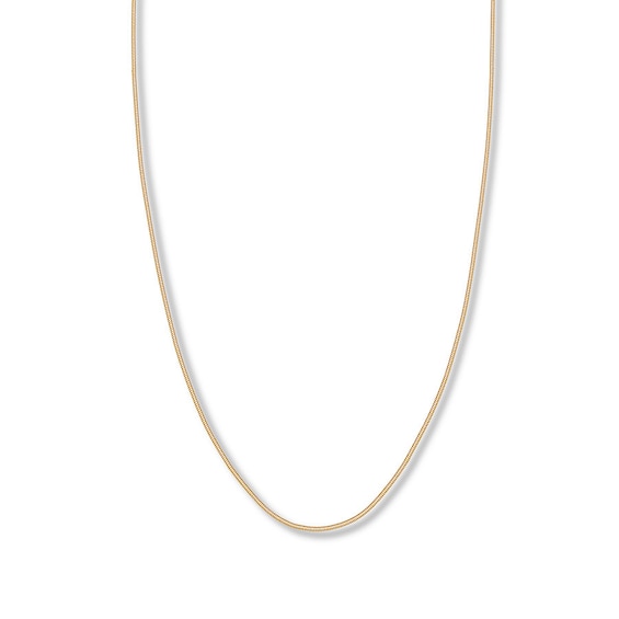 Snake Chain Hollow 14K Yellow Gold 18"