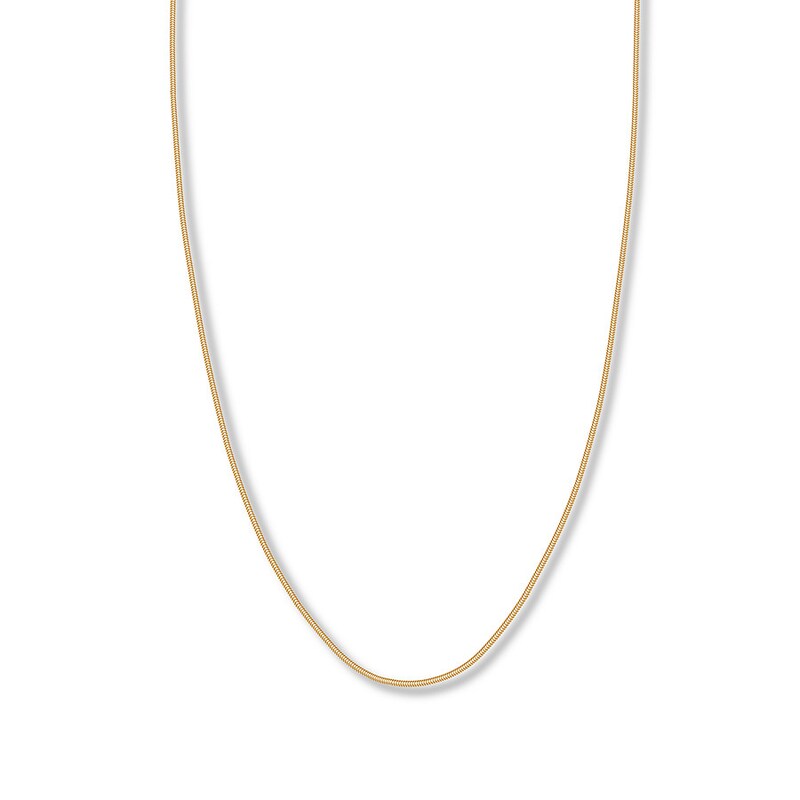 Main Image 1 of Snake Chain Hollow 14K Yellow Gold 18&quot;