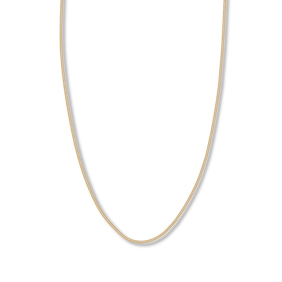 Snake Chain Hollow 14K Yellow Gold 18"