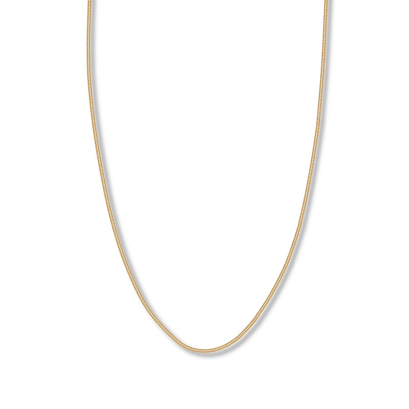 Main Image 1 of Snake Chain Hollow 14K Yellow Gold 18&quot;