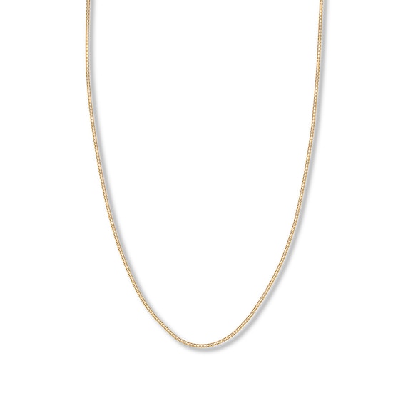 Snake Chain Hollow 14K Yellow Gold 20"