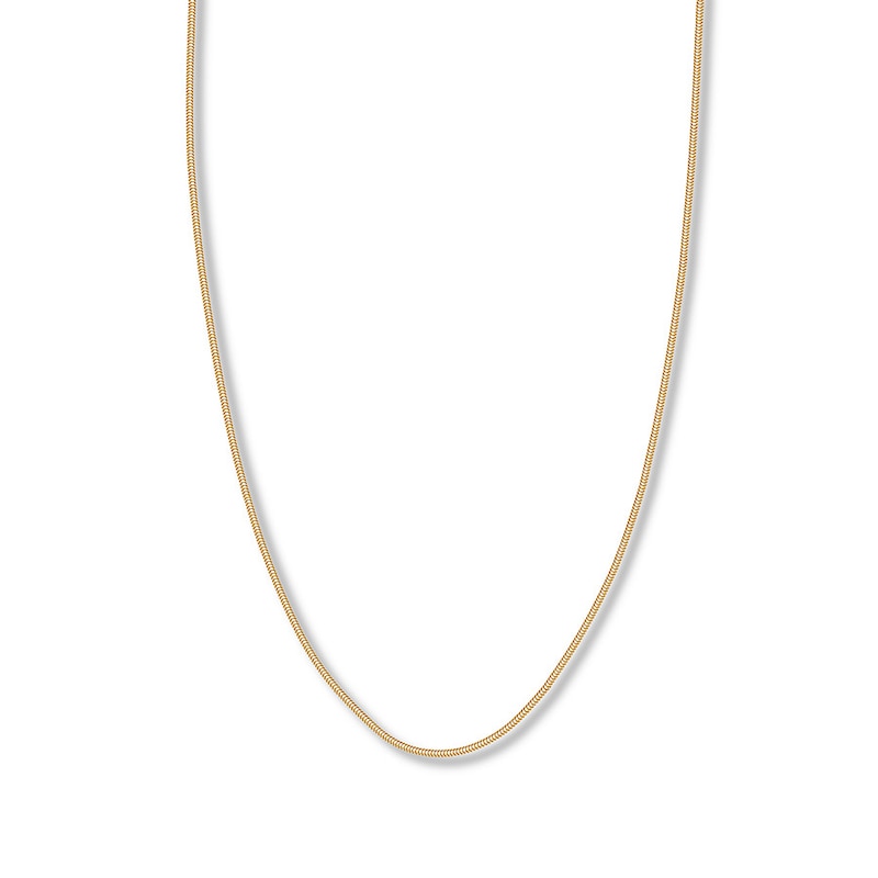 Hollow Snake Chain 14K Yellow Gold 20"
