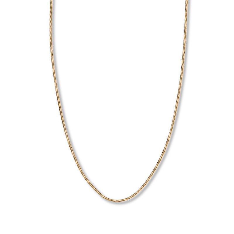 Main Image 1 of Snake Chain Hollow 14K Yellow Gold 24&quot;