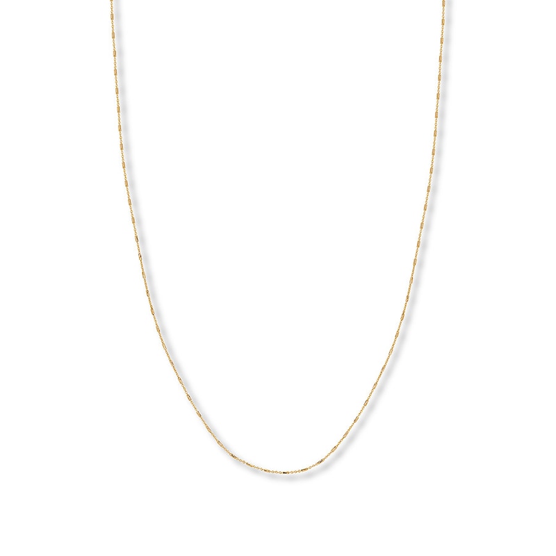 Main Image 1 of Cable Chain Solid 14K Yellow Gold 16&quot;