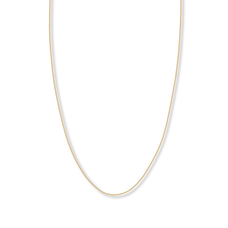 Hollow Snake Chain 14K Yellow Gold 18"