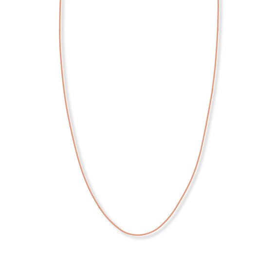Snake Chain Hollow 14K Rose Gold 18"